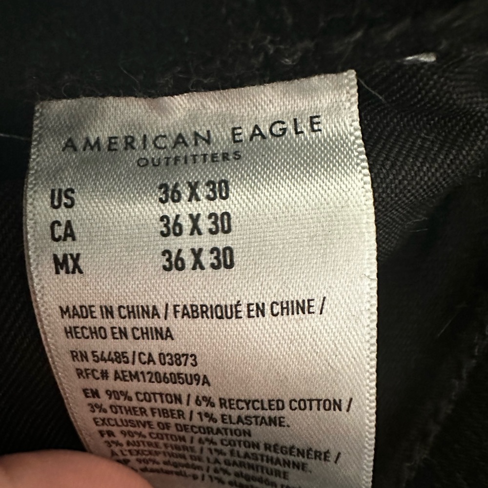Men’s black jeans
